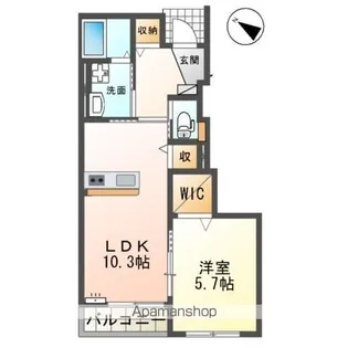 香川県善通寺市稲木町【アパート】の間取り