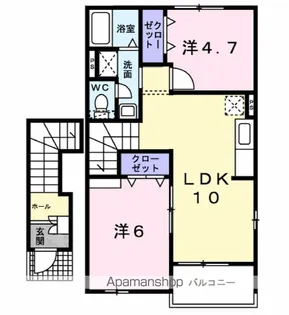 EAST SIDE【2階】の間取り