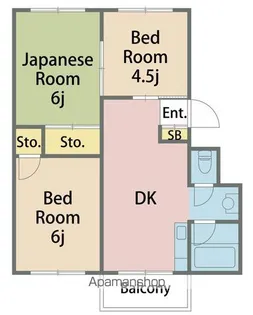 湯川ハイツ【403号室】の間取り