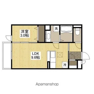 セジュール長居E棟【1階】の間取り