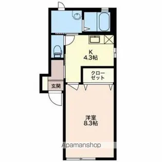 カルムブン【1階】の間取り
