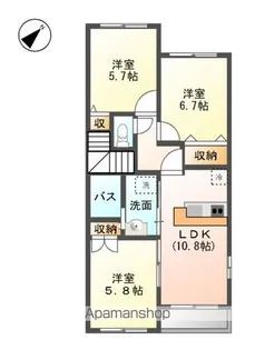 ラ・ルーチェ【2階】の間取り