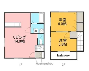 メゾンソレイユ【2階】の間取り