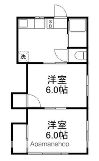 第5カントー荘【206号室】の間取り