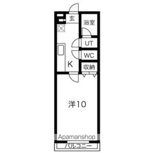 シャレー朝日【1階】の間取り
