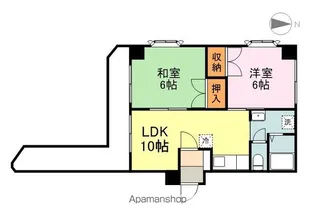グランディ・マン【4階】の間取り