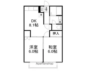 プレステージ八千代台PARTⅡ【1階】の間取り