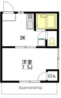 シティハウス【101号室】の間取り
