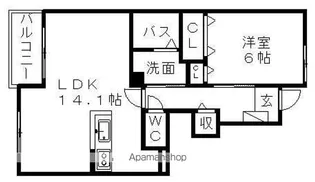 飛鶴A【1階】の間取り