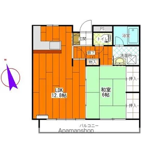 リゾナーレ・エム【203号室】の間取り