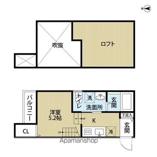 エストデミュール【2階】の間取り