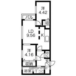 GARDEN TERRACE 4C【4階】の間取り