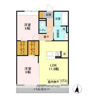 シェグラヴェート【3階】の間取り