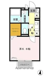 ボー・シエークル【1階】の間取り