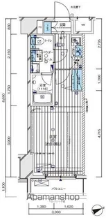 メインステージ北千住Ⅵ【404号室号室】の間取り