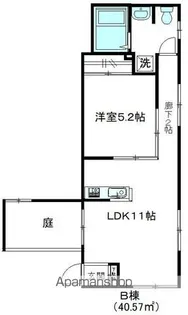 UーFLAT(ユーフラット)【1階】の間取り
