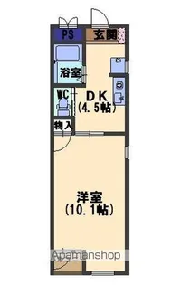 ドリームハウス笠舞【202号室】の間取り