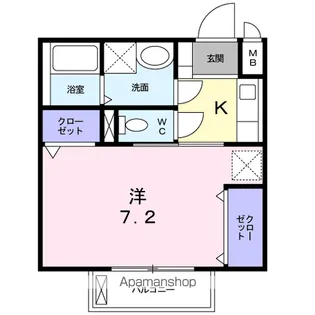 エスポワメゾン【1階】の間取り