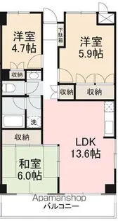 メゾンAKI【5階】の間取り