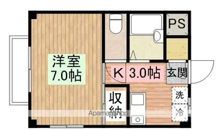 サンフラワー(旭町)【201号室】の間取り