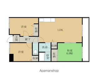 ノゥブルヒル二色【2階】の間取り