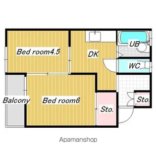 リアルジョイ袖ヶ浦壱番館【2階】の間取り