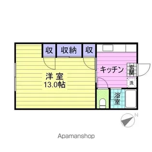ハイツ寿【12号室】の間取り