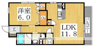 コーラルリーフ住吉【3階】の間取り