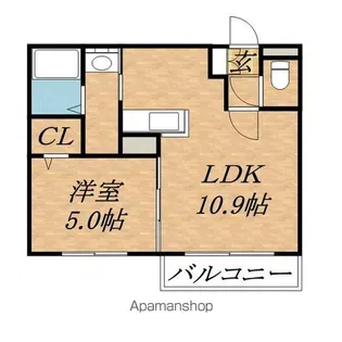 シュクレ【4階】の間取り