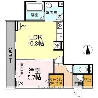 ローブ花水木【2階】の間取り