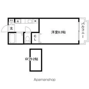 エスポワール【2階】の間取り