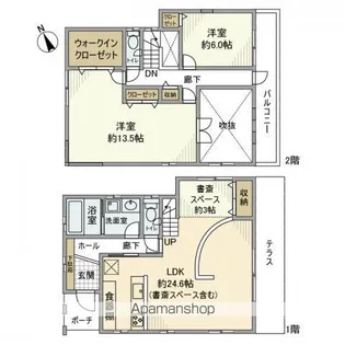 愛知県長久手市市が洞2丁目【一戸建】の間取り