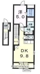 コムラード【202号室】の間取り