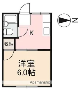 めぞん成合【203号室】の間取り
