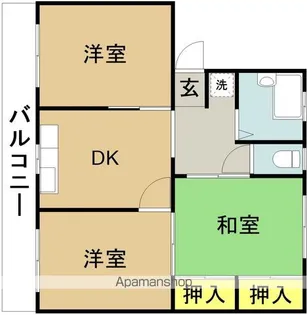 フォレストウインドイン大塚【405号室】の間取り