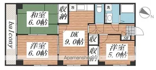 パークハウス【401号室】の間取り