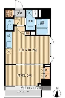 HF上野入谷レジデンス【8階】の間取り