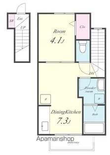 ジュネス山元【206号室】の間取り