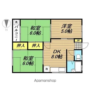 とりやまコーポ【2階】の間取り