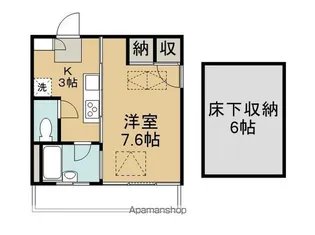ルネス・エスパシオ【305号室】の間取り