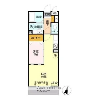 エスポワール八汐【3階】の間取り