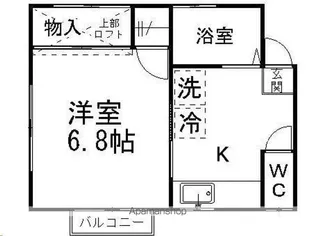 ピースフル高松【201号室】の間取り