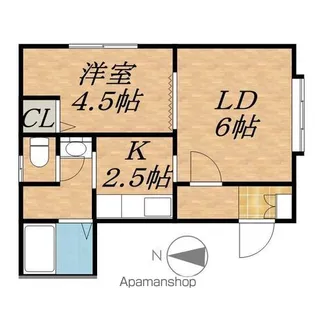 PARIEキャノーラ【1階】の間取り