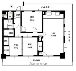 エバーライフ博多駅南【5階】の間取り