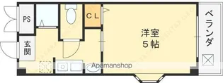 甲子園イトーハイツ【2階】の間取り
