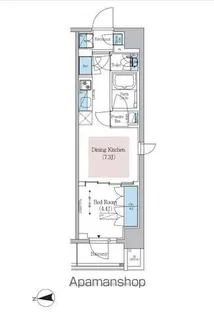 アーバネックス新御徒町駅前【7階】の間取り