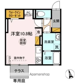 ニーナサクレ【1階】の間取り