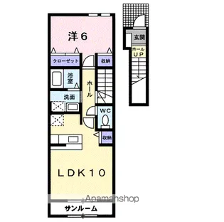 フォレスタ デ フィオーレ【2階】の間取り