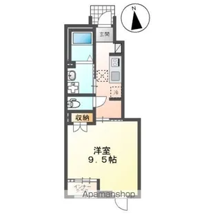 プラウディア高砂【1階】の間取り