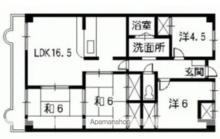 ブリアンローズ上幟【4階】の間取り